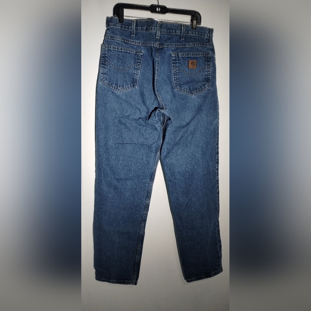 Carhartt Men's Blue Denim Jeans (36X34) - Picture 2 of 10